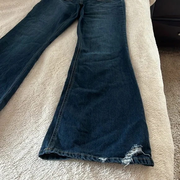 Sincerely Jules Blue Flare Wide Leg High Waist Jeans - Picture 2 of 6